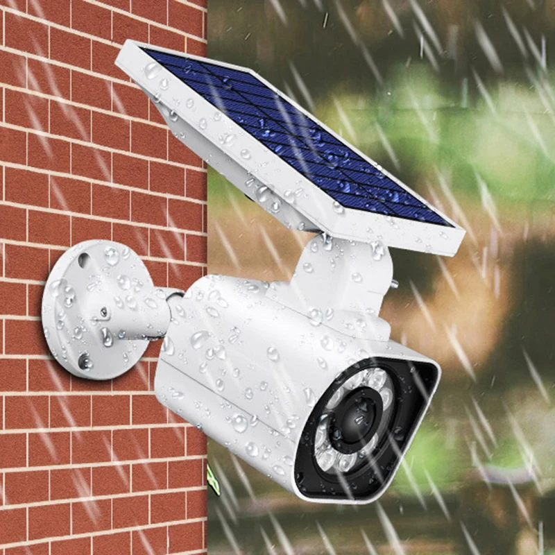 Led Solar Power Wall Light Motion Sensor Outdoor Garden Yard Decor Simulation Monitoring Security Lamp Solar Lamp Lighting