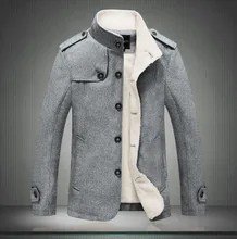 

2022 men's plus velvet jacket hot fur collar solid color jacket warm thickened long mens clothing winter coat winter coat