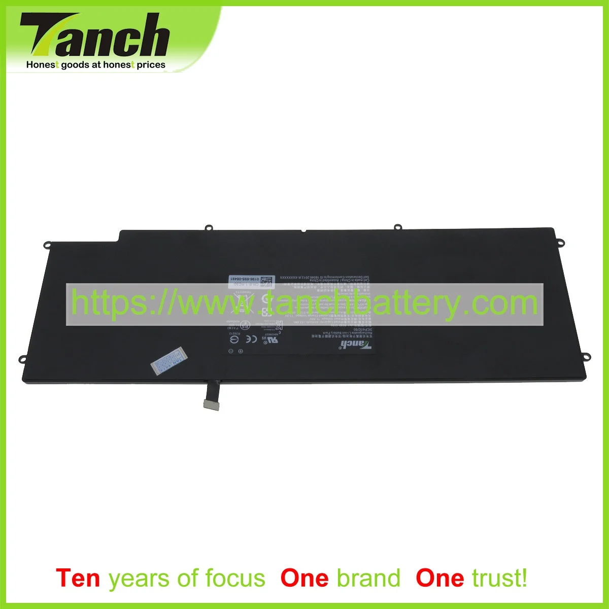 Tanch Laptop Battery for RAZER 3ICP4/92/80 Blade Stealth (2016)v2  RZ09-01962E52 RZ09-01663E53 RZ09-02393E31-R3U1 11.4V