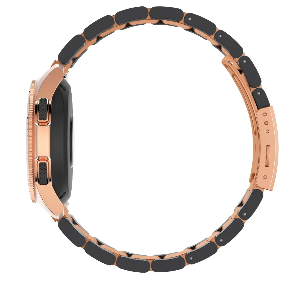 Браслет из нержавеющей стали для samsung Galaxy Watch активные ремешки розовые золотые браслеты для часов 42 ремешок для часов, мм 20 мм ремешок для часов