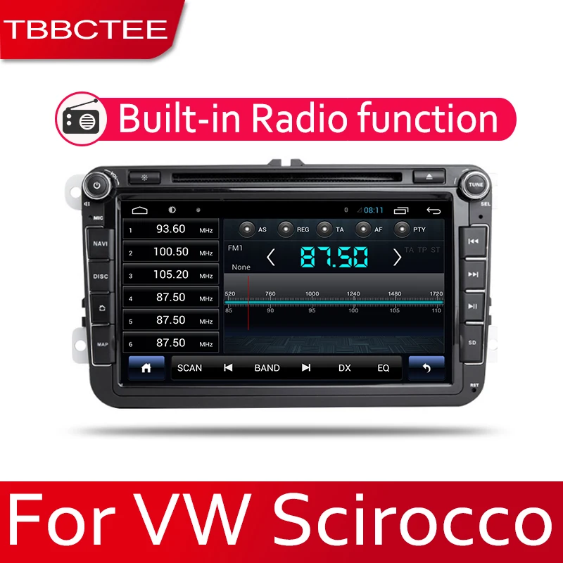 TBBCTEE 9 HD 1080P ips ЖК-экран Android 8 Core для Volkswagen VW Scirocco 2008~ автомобильный радиоприемник BT 3G4G wifi AUX USB gps DVD