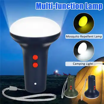 

New Camping Light Lantern Tent Light Lamps 2 in 1 Mosquito repellent lighting Waterproof Flashlight For Camping 2 Colors DC5V
