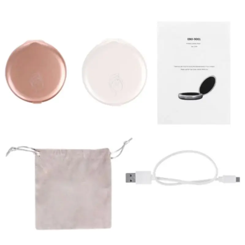 

3X Magnification LED Lighted Makeup Mirror Travel Rechargeable Dual Sided Portable Foldable Cosmetic Mirror New