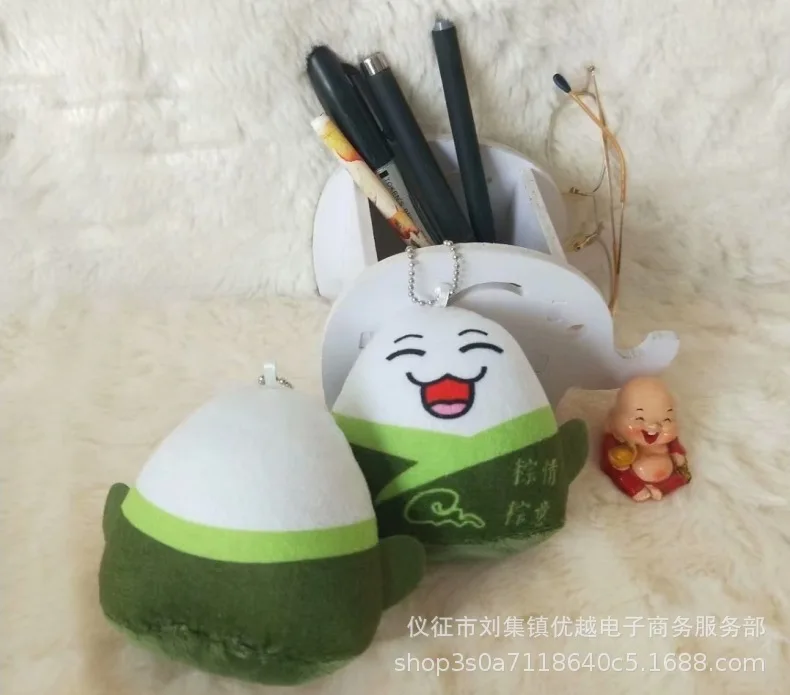 Стиль Творческий мультфильм модель риса клецки подушка в виде еды плюшевые игрушки подарок небольшой кулон Драконья лодка фестиваль подарок