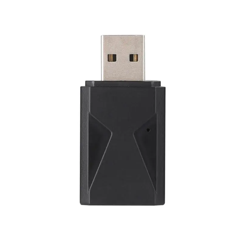 Мощный сигнал Bluetooth 5,0 адаптер аудио передатчик приемник 3,5 мм AUX Jack беспроводной адаптер - Цвет: Черный