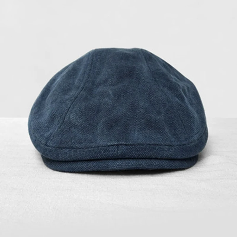 Casquette, четыре сезона, хлопок, синий, Мужская газетная шляпа, мужской берет, для мужчин и женщин, Ретро стиль, Англия, козырек, большая голова, CapBLM215