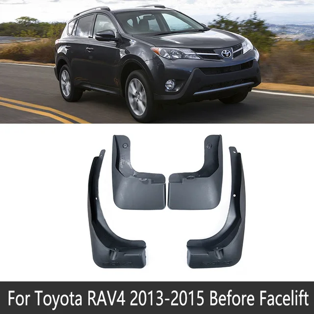 2013-2015 XA40 Для Toyota RAV4 RAV 4 XA20 20 XA30 30 XA40 40 XA50 50 2001~ Автомобильные Брызговики передние задние брызговики Брызговики - Название цвета: 2013-2015 XA40