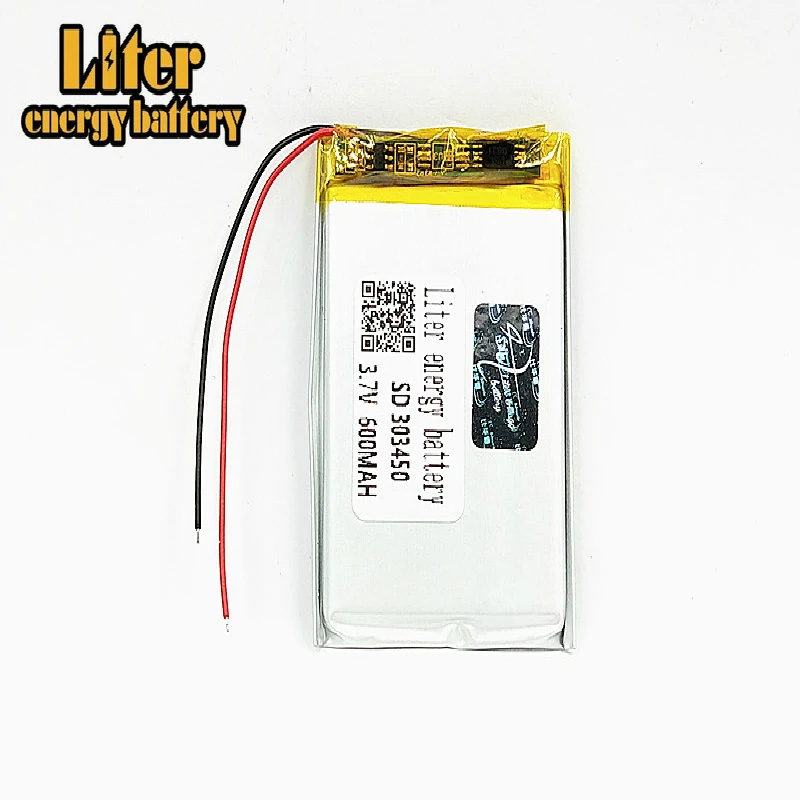 3,7 V, 600 mAH 303450 303550 PLIB полимерный литий-ионный/литий-ионный Перезаряжаемые аккумулятор для DVR, gps, mp3, mp4, электронная книга, светодиодный свет