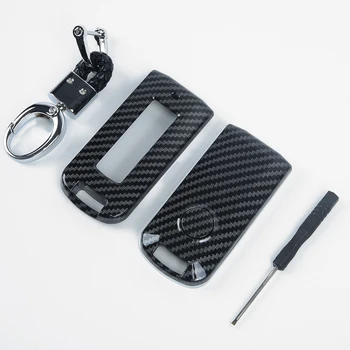 

Car design Key Case Carbon fiber style Car Cover Hard shell Dustproof Replacement Plastic