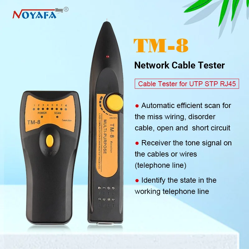 Тестер RJ11 RJ45 Cat5 Cat6 для телефонных и сетевых кабелей детектор трекер проводки