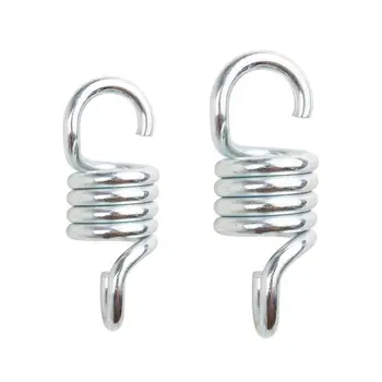 

1pcs Sturdy Steel Spring S Shaped Heavy Duty Strong Spring Extension Chair Porch Hooks Hammock For Swing Hanging Suspension B9B7