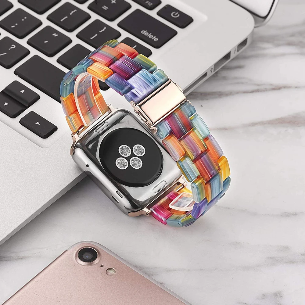 Pulseira для apple watch band 44 40 мм серия 5 4 ремешок iwatch correa 3 42 38 Легкий резиновый наручных