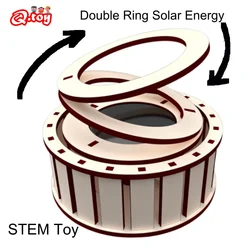 Fantasy Technology Toys Solar Energy Science Experiment STEM Toy DIY Assemble Educational STEAM Teaching Wooden Puzzle Model