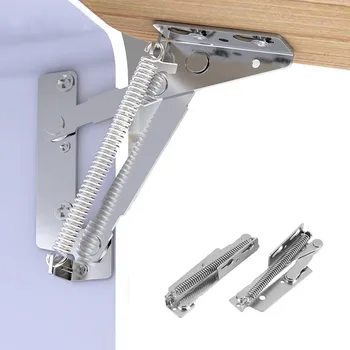 

2pcs Folding Sofa Bed spring hinge 10KG 80 degree Cabinet Door Lift Up Stay Flap Top Support Hinges Furniture Hardware bisagra