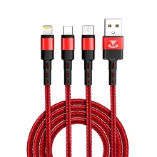 Teclast S12 3 в 1 зарядный кабель для iPhone Micro usb type C зарядный кабель для мобильного телефона USB кабель Micro зарядное устройство Шнур