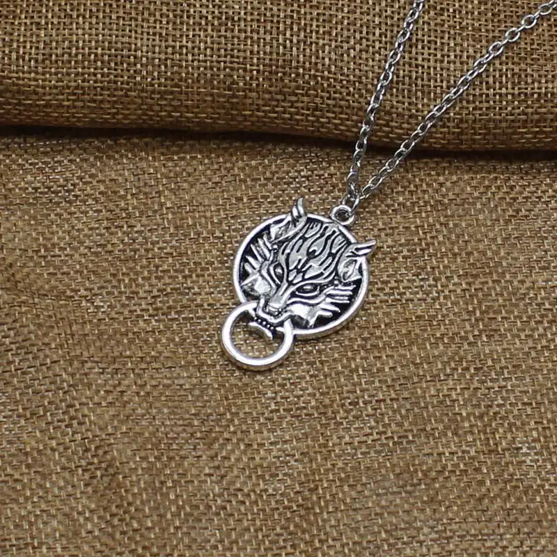 HCMA Collar De Cabeza De Lobo Vikingo, Amuleto Nórdico, Colgante De Lobo, Collar Con Colgante De Cabeza De Lobo Mago Para Geralt, Regalo De Moda Para Hombres