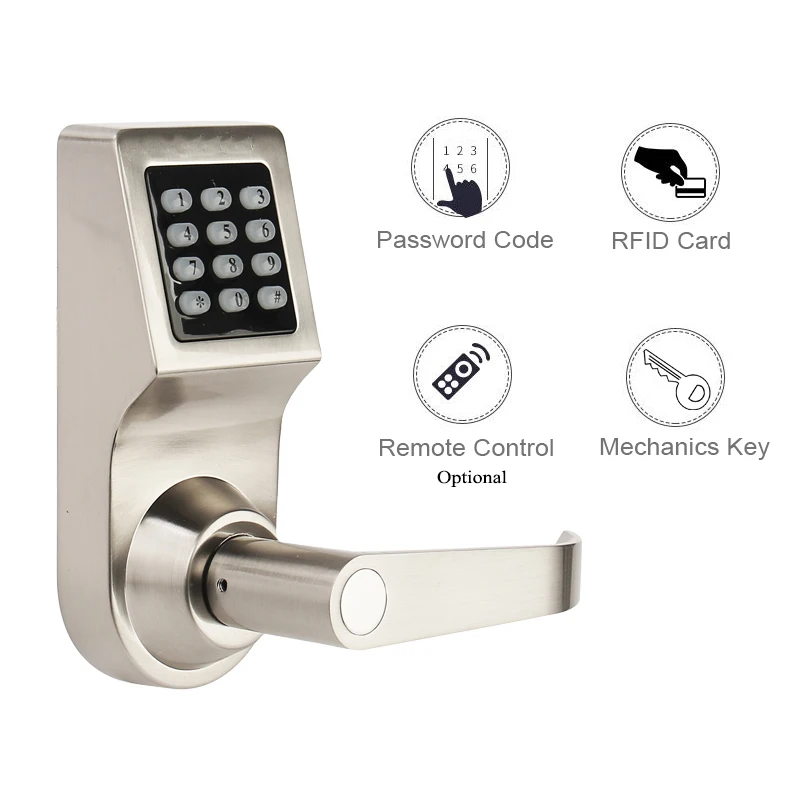 Home Electric Door Lock RFID Digital Lock Gate Opener Mechanical Code lock Handle Battery Phone TTLock Bluetooth Lock