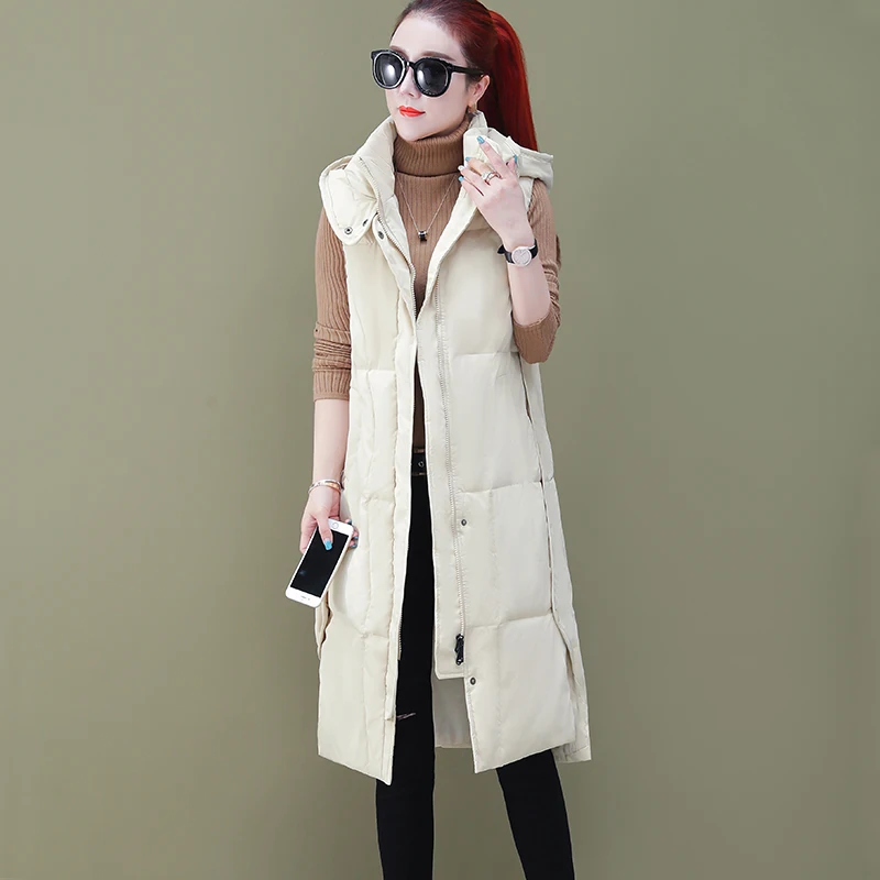 Купить Жилет Женский Длинный С Капюшоном