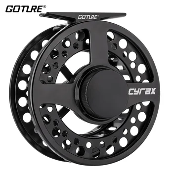 

Goture Cyrax 5/6/ 7/8 WT Fly Fishing Reel CNC Machine Cut Large Arbor 3BB Fly Reel moulinet mouche For Trout