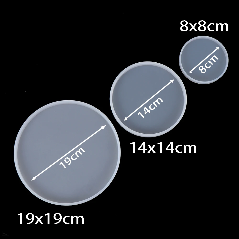 1 шт. прозрачный жидкий Искусство Круглый подстаканник смолы силиконовые литые формы сделать свой собственный подстаканник эпоксидная смола, форма DIY аксессуары