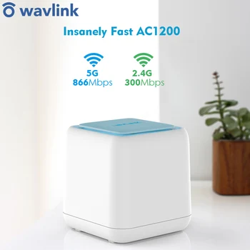

Wavlink WiFi Wireless Mesh Router WiFi System AC1200 2.4G/5.0GHz Repeater High Power Mesh Wifi Router Dual Band WI-FI Repeater