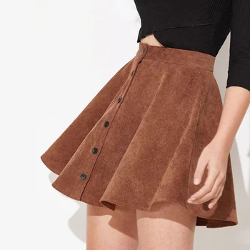 

2020 Women Harajuku Fashion Summer High Waist pleated skirt Wind Cosplay Solid skirt kawaii Female Tutu Skirts Femininas Saias