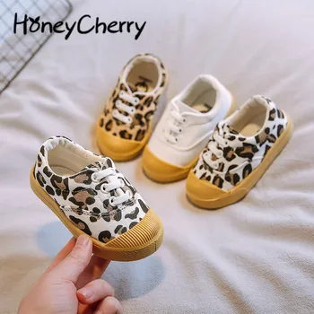

Baby Single Shoes 1-2 Years Old Infants Shoes Spring New Boys Fashion Leopard Print Rubber Sole Flat Shoes