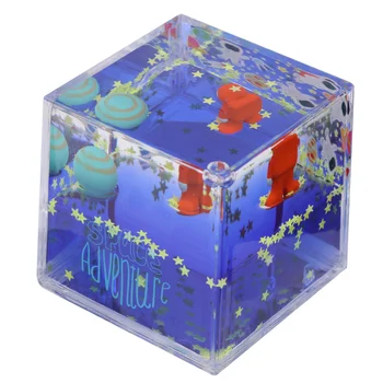 

1pc Adornment Square Home Decor Quicksand Toy Quicksand Decor Ornament for Desktop Kids Tabletop Home