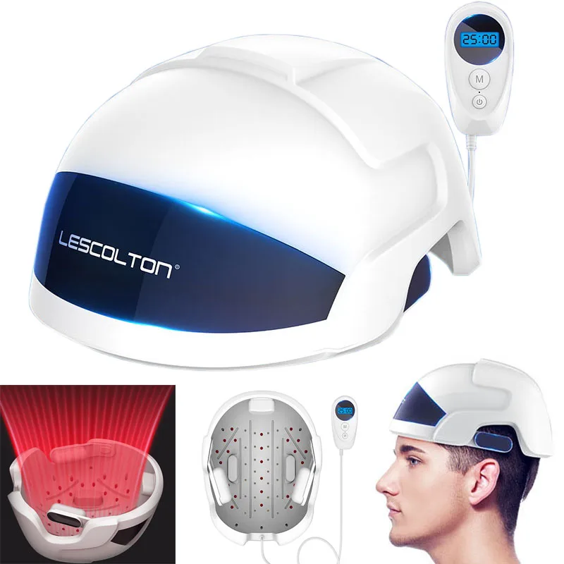  Hair Regrow LED Infrared Light Helmet Fast Growth Hair Cap Hair Loss Solution For Men Women LLLT La - 4000140400138