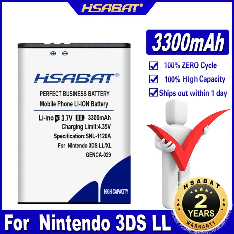 Аккумулятор HSABAT 3DS LL 3300 мА · ч для Nintendo XL | Электроника