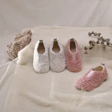 Зимняя Новинка; детская повседневная обувь из овечьей шерсти для девочек; детские шерстяные ботинки; удобная детская обувь на мягкой подошве; теплый светильник; обувь для малышей