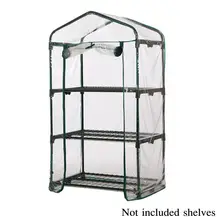 1 шт. теплица мини открытый Growbag Growhouse зеленый дом ПВХ покрытие пластиковый сад высокое качество