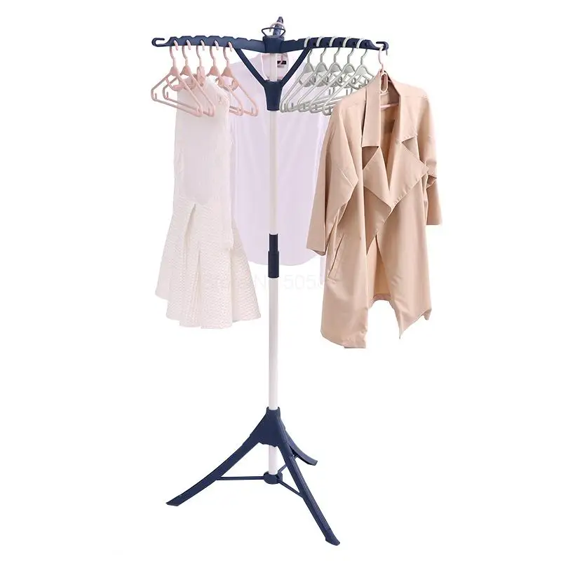 Household Clothes Rack Clothes horse Indoor Folding Telescopic Landing