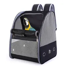 Sac à dos de transport pour perroquet, Cage à oiseaux, respirant, pliable, léger, voyage, maille PU polyvalente, sac pour perruches et perroquets pour animaux de compagnie