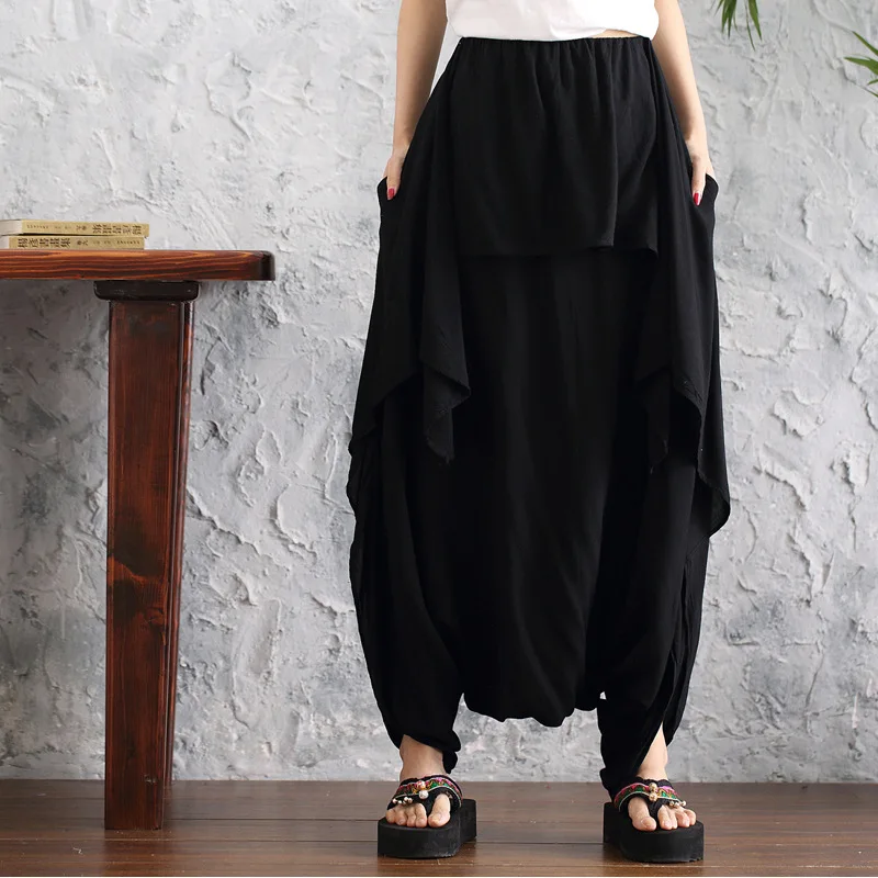 

Женские штаны для йоги, Непальские шаровары в стиле хиппи с широкими штанинами, Свободные повседневные мешковатые штаны для бега, фитнеса и тренировок, одежда для активного отдыха