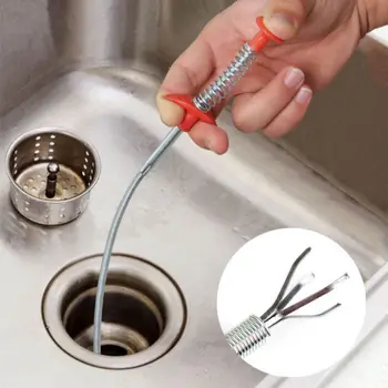 

Hair Remove Pipe Drain Clog Remover Household Cleaning Tool Flexible Folding Tub Toilet Cleaner Kitchen Clogged Dra Hair Remover