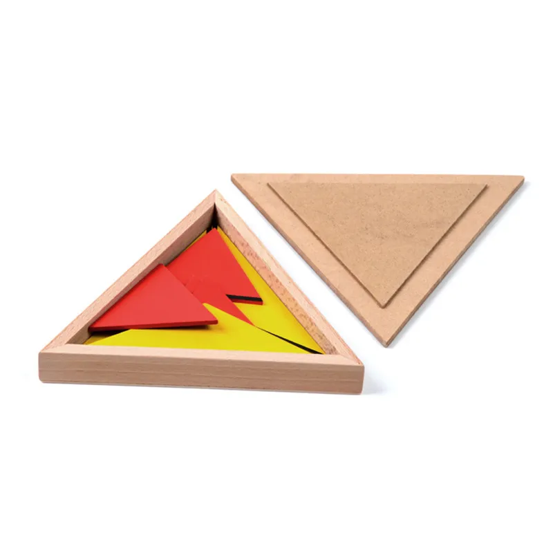 Baby Toy Montessori Constructive Triangles With 5 Boxes for Early Childhood Education Preschool Training Learning Toys
