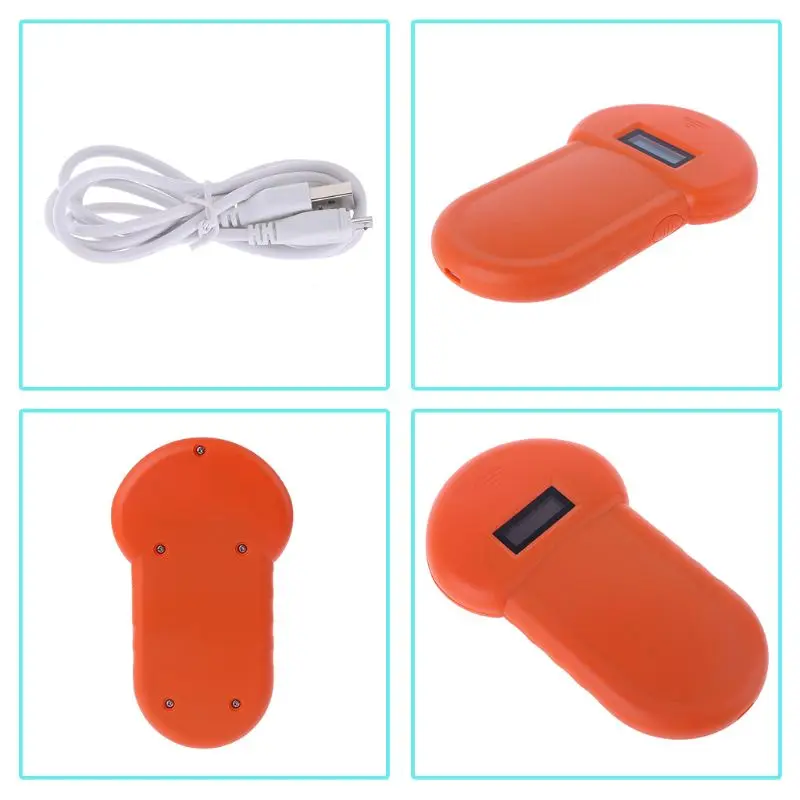  Lector de identificación de mascotas escáner Digital de Chip de Animal USB recargable microcontrola