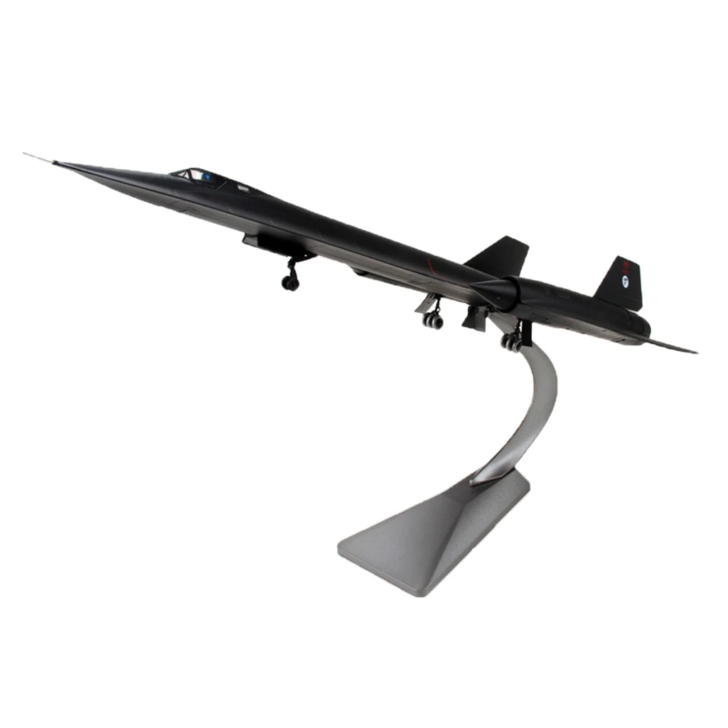 1/72 Scale Diecast Aircraft SR-71 Blackbird Fighter for Home Office Decor