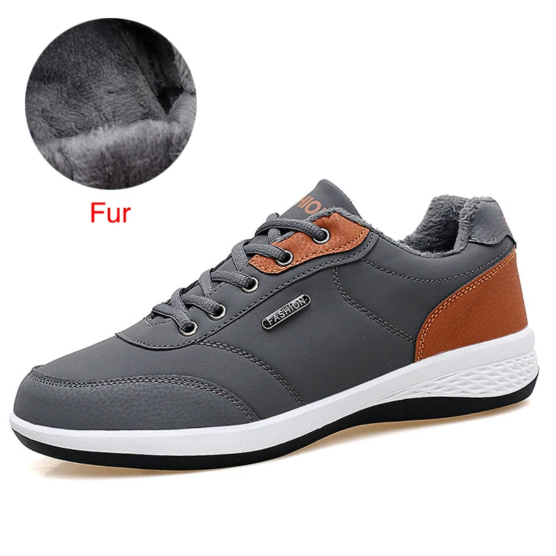 ZIMNIE/Новое поступление; брендовая дизайнерская спортивная обувь; Легкие дышащие кроссовки; зимние теплые модные беговые кроссовки для мужчин - Цвет: 02 Gray Fur
