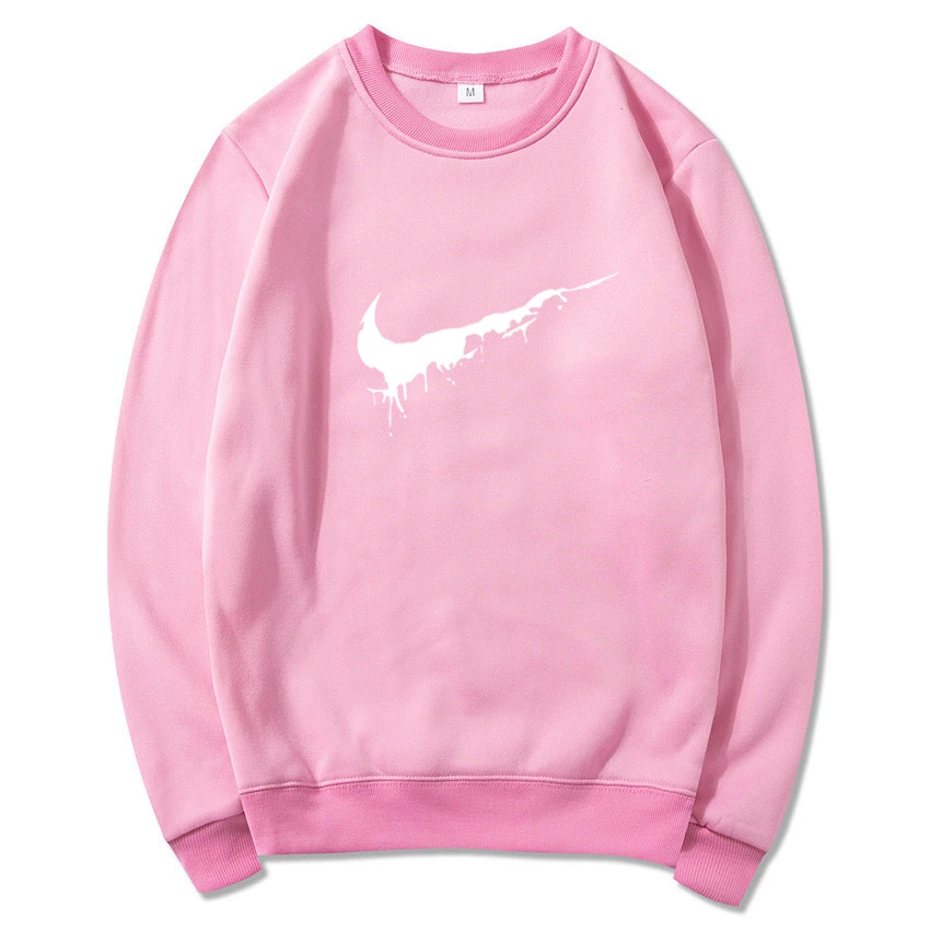 pink sweatshirt Новинка, популярный бренд, Мужской пуловер с капюшоном, осень/зима, мужские комплекты, худи+ спортивные штаны, комплект из двух предметов, бодибилдинг, спортивный костюм - Цвет: pink sweatshirt