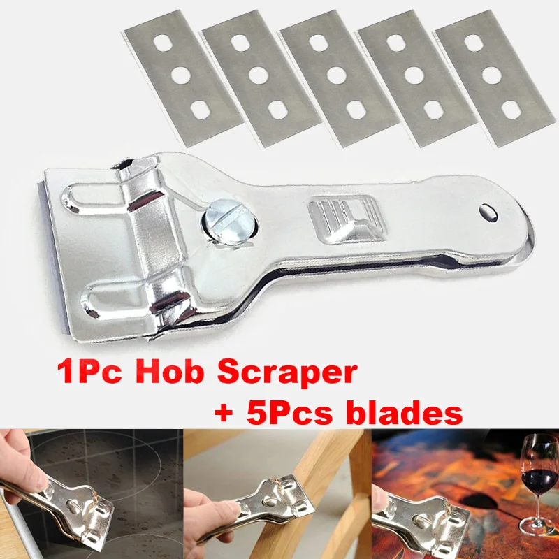 Kitchen Cleaning Tool 1PC Multifunction Cleaner Hob Scraper Remover With 5pcs Blade For Kichen Cleaning Oven Glass Ceramic Cooker Tools Utility Knife