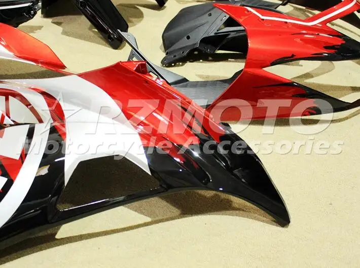 ABS полный обтекатель комплект подходит для Kawasaki ZX6R 2013 Обтекатели ZX-6R Ninja 636 599 красный серебристый черный