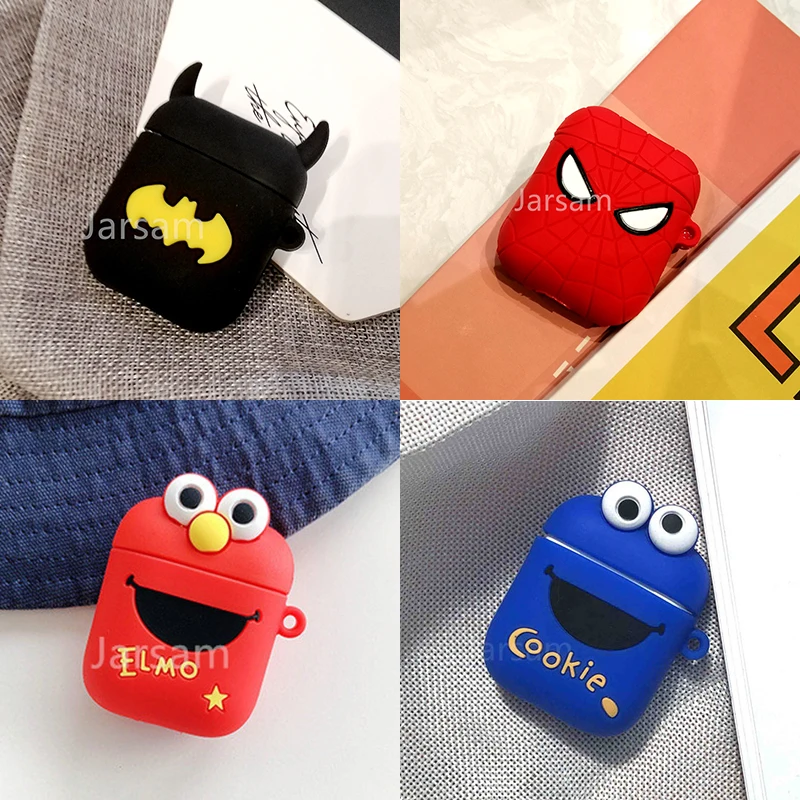 

Cartoon Cute box Wireless Headset case for Apple Airpods 1 2 Earphone soft Silicone Cover For Airpods Protective Cases