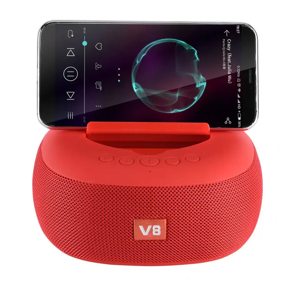 Беспроводной bluetooth динамик Recharegable портативный держатель мобильного телефона Колонка Бас Звуковая Панель сабвуфера стерео USB/TF/FM радио