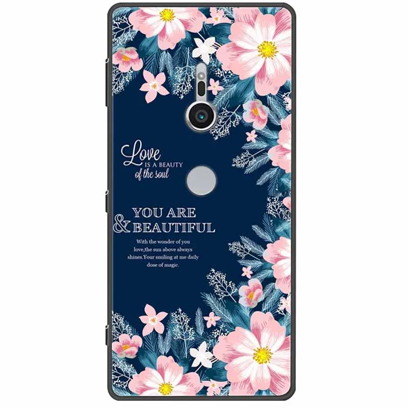 Chic Abstract Design Shockproof Black Silicone Case