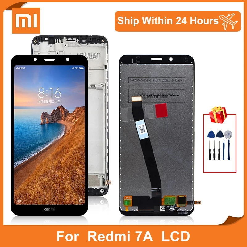 ЖК дисплей 5 45 дюйма для Xiaomi Redmi 7A дигитайзер сенсорного экрана в сборе 10 сенсорный экран запасные