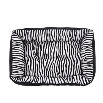 

Cozy Zebra-Pattern Dog Sofa Mat Bed