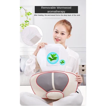 

Massage Pillow Infrared Heating Multifunctional Neck Shoulder Back Body Electric Shiatsu Device Cervical Healthy Relaxation