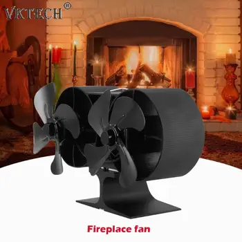

8 Blade Heat Powered Stove Fan Wood Burner Fireplace Fan Eco Friendly Quiet Home Efficient Heat Distribution Fuel Saving